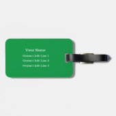 色または緑のモノグラムバッグの選択 ラゲッジタグ (裏面横)