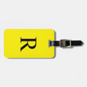 色または黄色と黒のモノグラムバッグを選択 ラゲッジタグ (正面横)