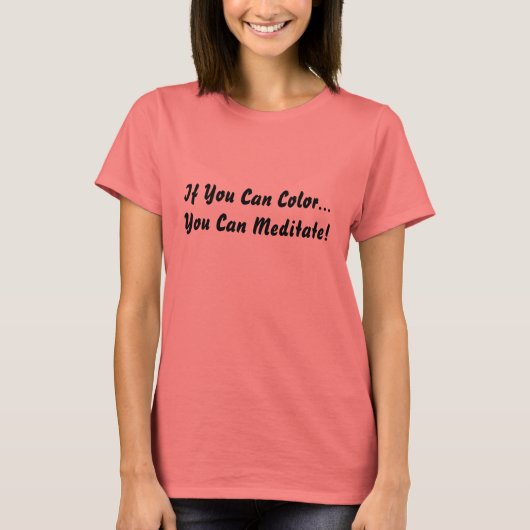 色もし付け…出来るめい想! Tシャツ (正面)