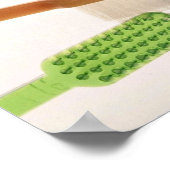 色や形違うの歯ブラシ ポスター (角)