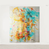 色や音符のメロディー タペストリー (正面)