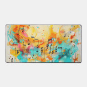 色や音符のメロディー デスクマット (正面)