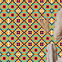 色よくはしゃぐはっきりした付き幾何学模様 壁紙