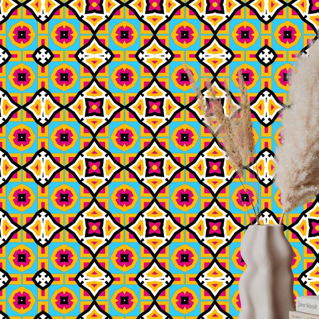 色よくはしゃぐはっきりした付き幾何学模様 壁紙 (クリエイターアップロード済み)