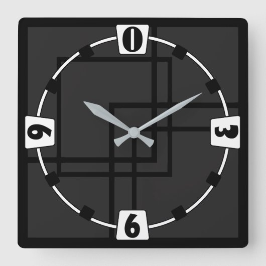 色をお選びください スクエア壁時計 (正面)