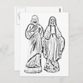 色をつけろ！イエス&メアリー ポストカード (正面/裏面)