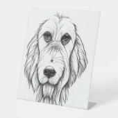 色を付かわいらしけて!プラスチック製ペデスタル記号10"X12" 台座サイン (正面)