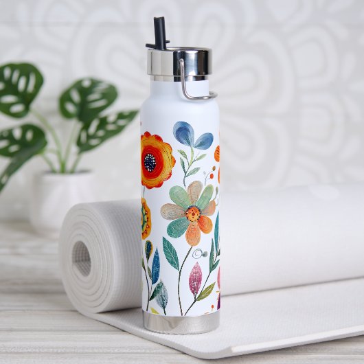 色を付かわいらしける ウォーターボトル (ヨガ)