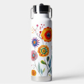 色を付かわいらしける ウォーターボトル (正面)