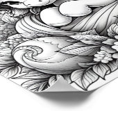 色を付かわいらしける ポスター (角)