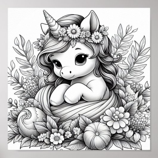 色を付かわいらしける ポスター (正面)