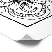 色を付かわいらしける ポスター (角)