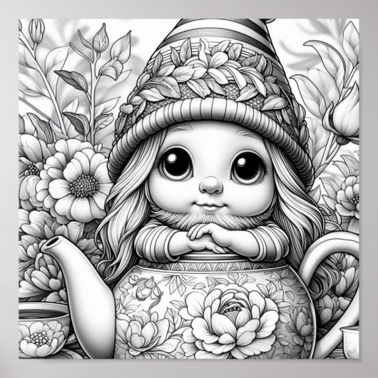 色を付かわいらしける ポスター (正面)