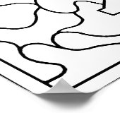 色を付けて！アルファベットポスター ポスター (角)