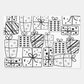 「色を付けて!」 格言のクリスマスラッピングシート(3) ラッピングペーパーシート (正面3)