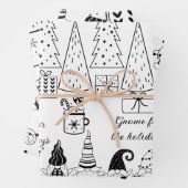 「色を付けて!」 格言のクリスマスラッピングシート(3) ラッピングペーパーシート (インサイチュ)