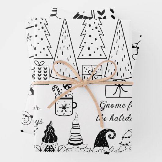 「色を付けて!」 格言のクリスマスラッピングシート(3) ラッピングペーパーシート (インサイチュ)