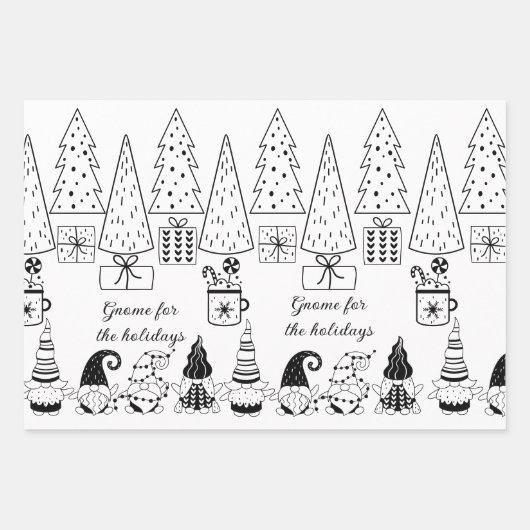 「色を付けて!」 格言のクリスマスラッピングシート(3) ラッピングペーパーシート (正面)