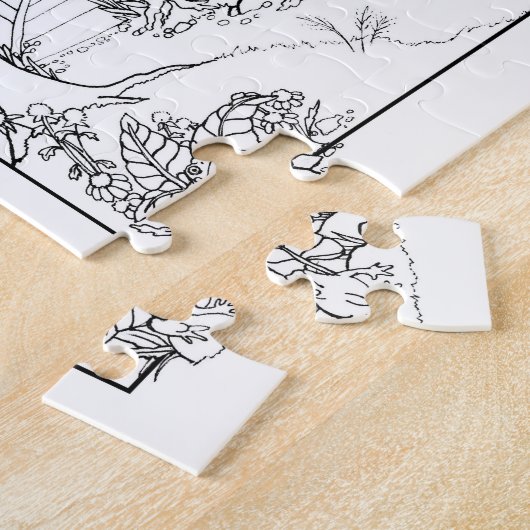 色を付けて!自分のギフトユニークアイテムを作る ジグソーパズル (側面)