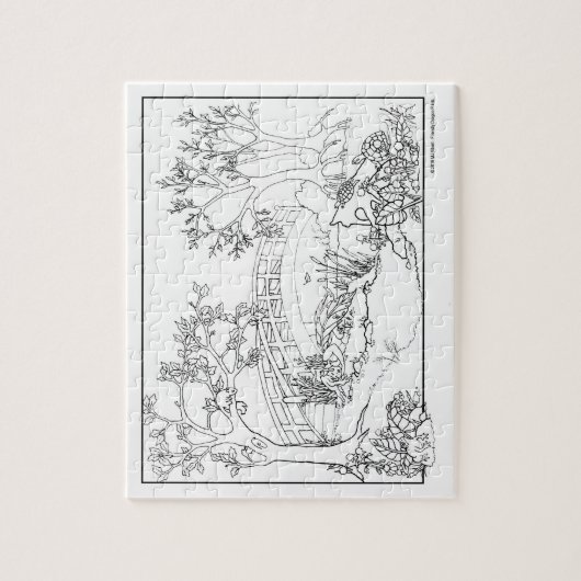 色を付けて!自分のギフトユニークアイテムを作る ジグソーパズル (縦)