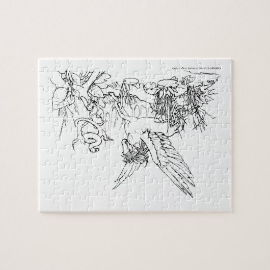 色を付けて!自分のギフトユニークアイテムを作る ジグソーパズル (横)