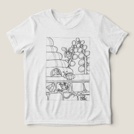 色を付ける巣を持つミツバチ トライブレンドＴシャツ