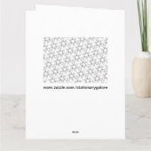 色を付ける星と矢印グリーティングカード カード (裏面)