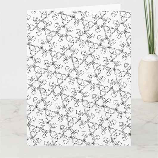 色を付ける星と矢印グリーティングカード カード (正面)