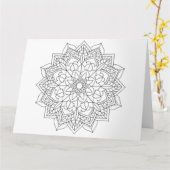 色を付ける花のグリーティングカードのサイズが大きい カード (黄色い花)