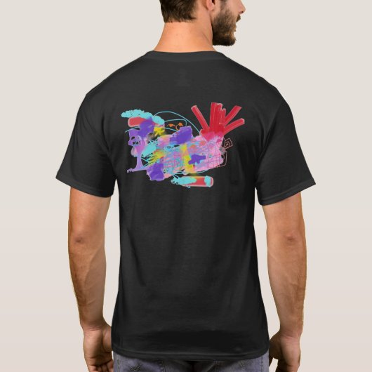 色を付熱狂するける Tシャツ (裏面)