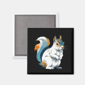 色を使用したリスのベク鮮やかタアート マグネット (正面/裏面)