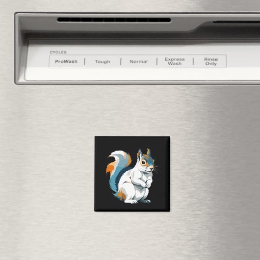 色を使用したリスのベク鮮やかタアート マグネット (インサイチュ (食洗機))