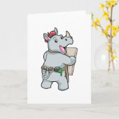 色を塗る絵画のサイ カード (黄色い花)