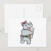 色を塗る絵画のサイ ポストカード (正面/裏面)