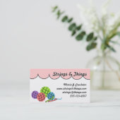 色を変えて下さい-ヤーンの球ビジネス車をかぎ針で編んで下さい 名刺 (スタンド正面)