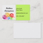 色を変えて下さい-球の名刺にまいはだを詰めて下さい 名刺 (正面/裏面)