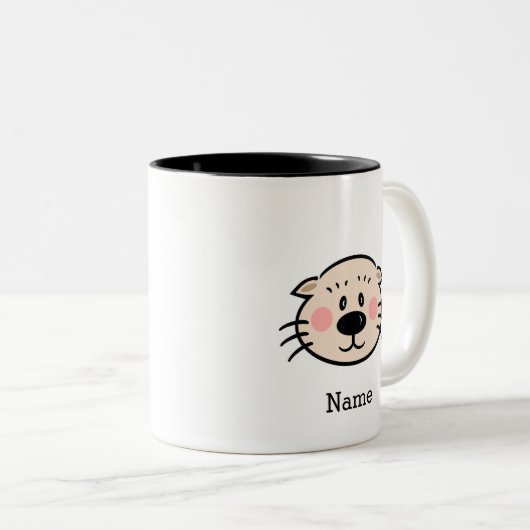 (色を変えるかちりと言う音) Ollieのマグ ツートーンマグカップ (正面右)