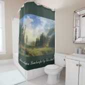 色を変えろ！マウンテンランドスケープバイビエルシュタット シャワーカーテン (インサイチュ)