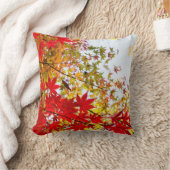 色を変え葉る美しい赤い色 クッション (ブランケット)