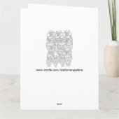 色を変更するグリーティングカード カード (裏面)