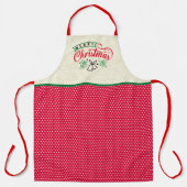 色を変更文字DIYクリスマスエプロンの喜び エプロン (正面)