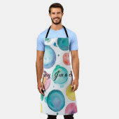 色を抜け出すなかわいらしい エプロン (着用した状態)