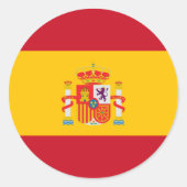 色を披露しよう - スペイン ラウンドシール (正面)