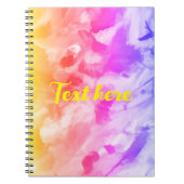 色を数々のカスタマイズしたスパイラルフォトノートブック ノートブック (正面)