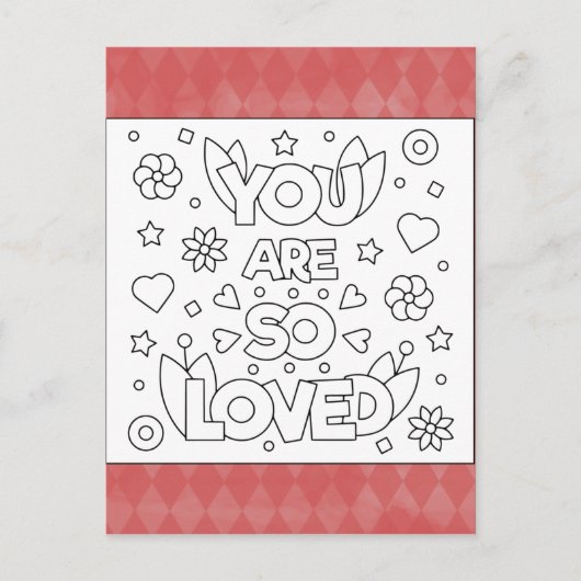 色を私に愛されている活インスパイア動カード ポストカード (正面)