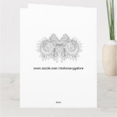 色を自分の抽象芸術を削除するグリーティングカード カード (裏面)