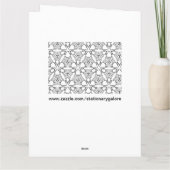 色を自分の抽象芸術を削除するグリーティングカード カード (裏面)