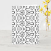 色を自分の抽象芸術を削除するグリーティングカード カード (黄色い花)