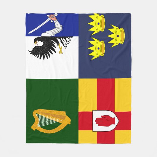 色を表示する – アイルランドの武器 フリースブランケット (正面)