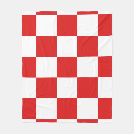 色を表示する – クロアチア フリースブランケット (正面)